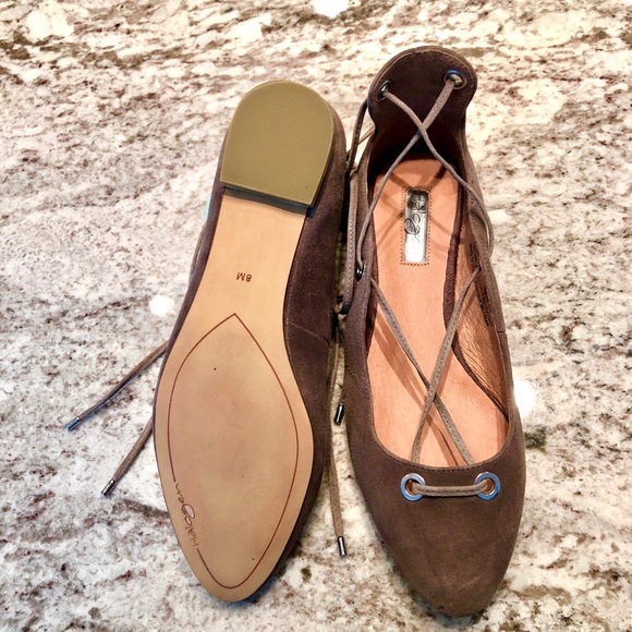 Halogen Suede Hanella-Lea lace up flats - Picture 3 of 4